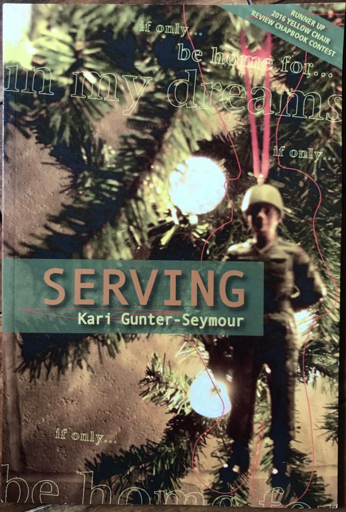 Poetry Book Cover for Serving by Kari Gunter-Seymour
