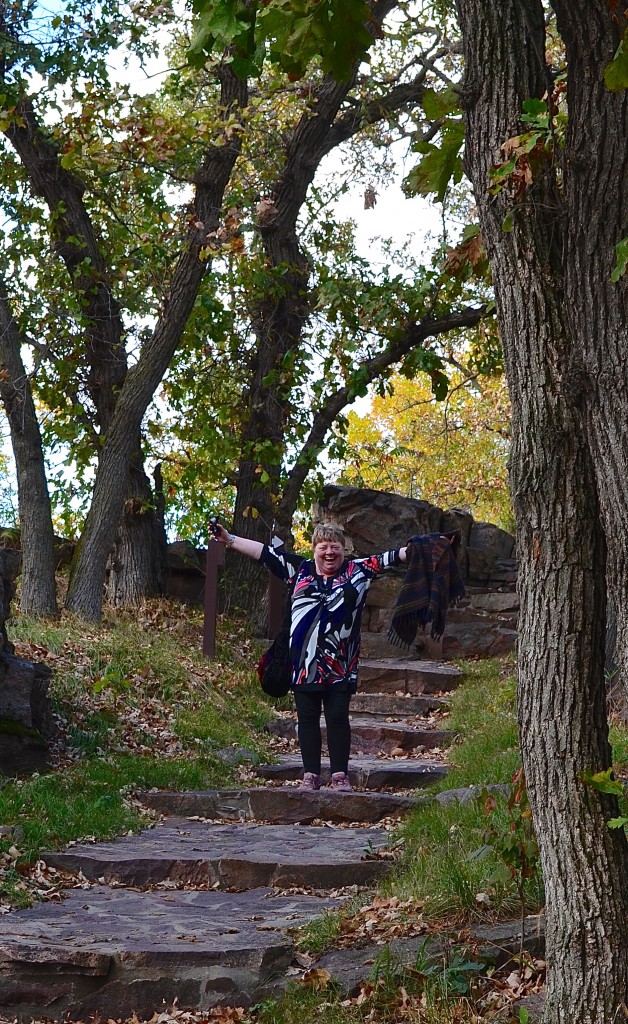 Oonah Joslin on a visit to Pipestone National Monument in southwestern Minnesota.